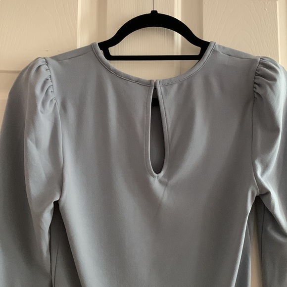 Blue puff shoulder top NWT - Picture 6 of 7